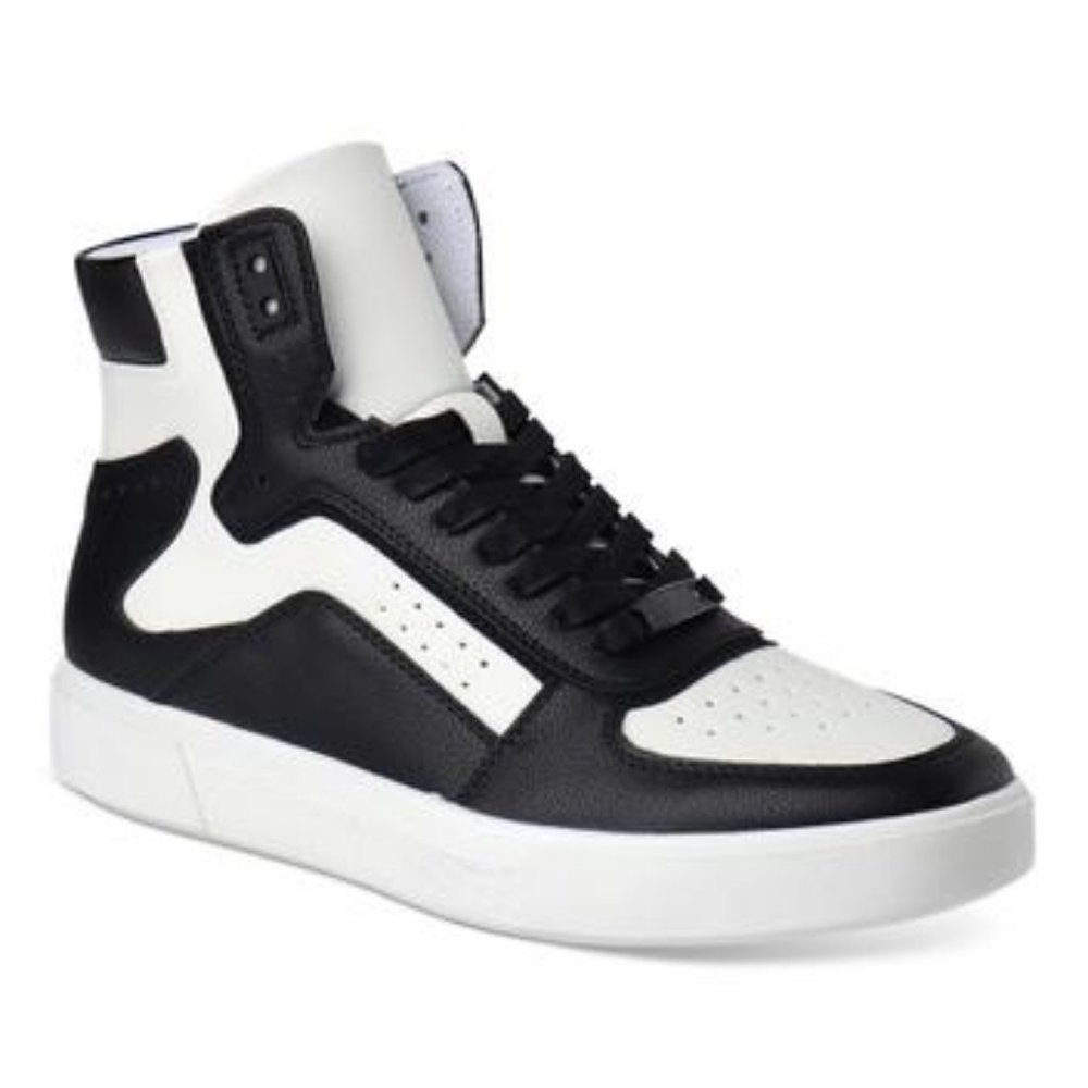 *SALE*  Inc Men's Keanu High-Top Sneakers Black/White-0370-0394-0400-0424-0455